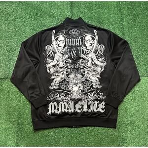 Black MMA Elite Full Zip Skull Jacket Size L